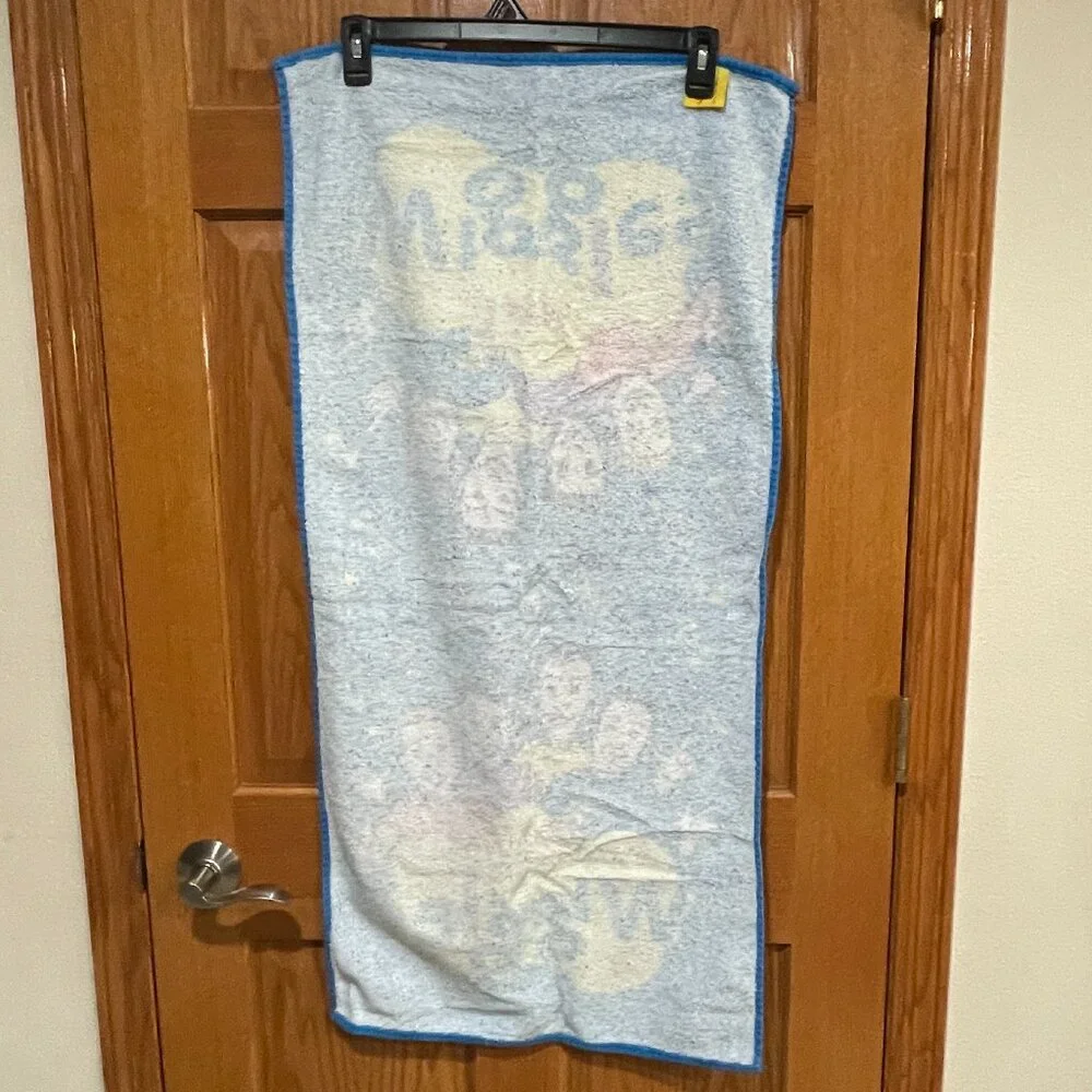 Vtg 2003 The Wiggles Children's 100% Cotton Blue Bath Towel